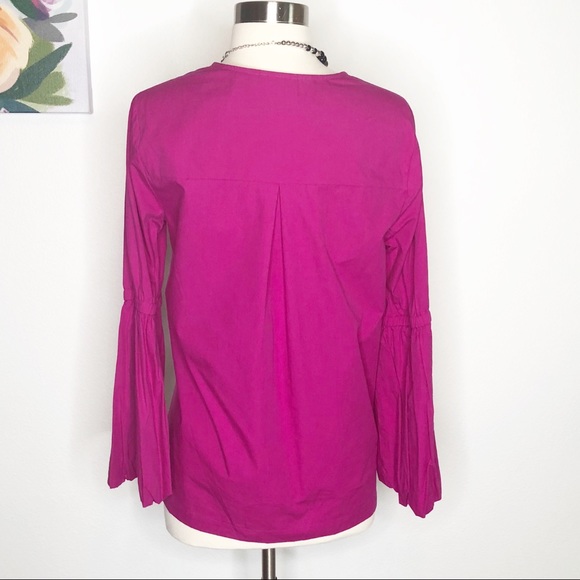 Halogen | V-Neck Long Sleeve Blouse - Picture 3 of 6